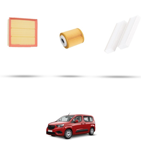 Hoffcar Set Service - 3 Filter Kompatibel Mit Opel Combo Und 1.5 56Kw Von 2018-image