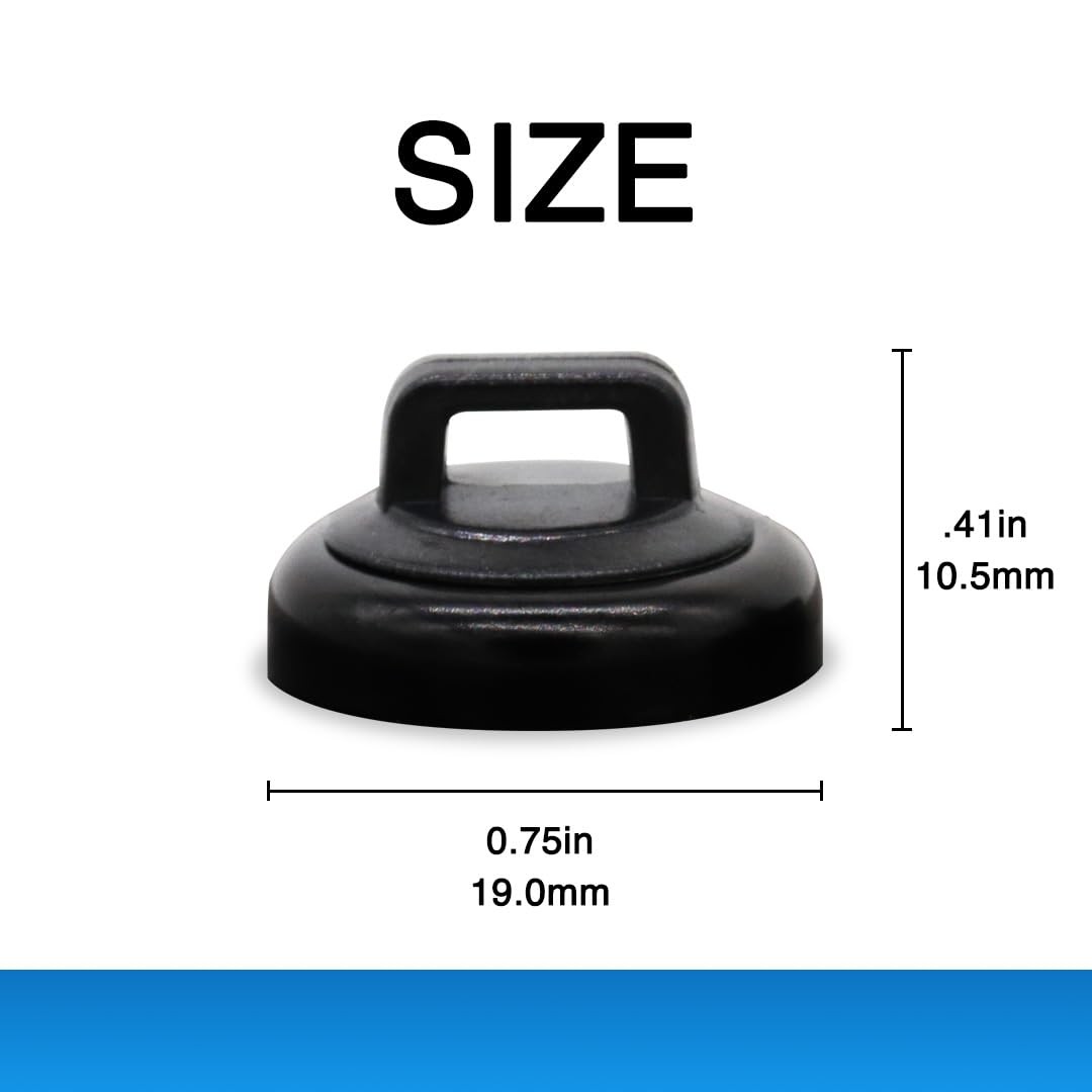 Mag Daddy Magnetic Cable Tie Mount - Small (Pack of 10, Black)