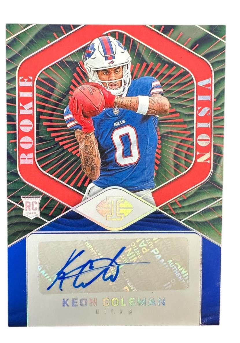 2024 Panini Illusions Rookie Vision Keon Coleman Autograph /15 RC SSP Bills Auto