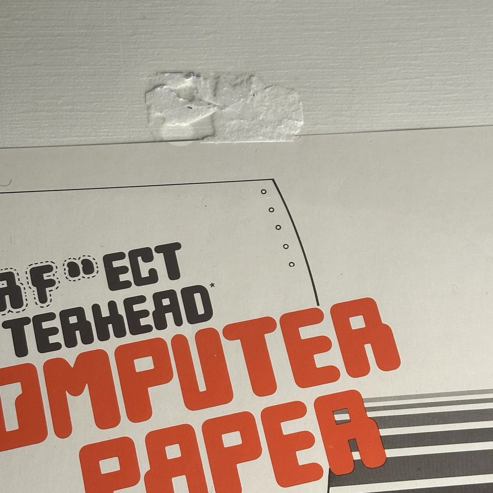 Perfect Letter VTG Computer Paper 250 Cont. Sheets 9.5 X 11 White dot matrix - Image 2 of 2
