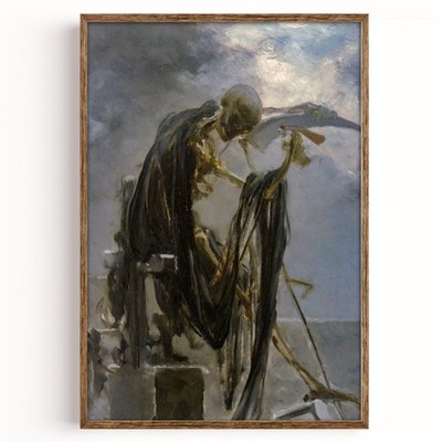 Maximilian Pirner Death Art Print Grim Reaper Skeleton Gothic Dark Macabre