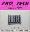PTMC 80 60 PC Line Retainer Clamp Assortment 3 Sizes LBR Model Parts PRO TECH