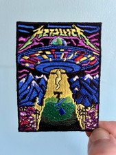 Metallica Iron On Patch Yellow Purple Blue Green Red Black Embroidered Metal