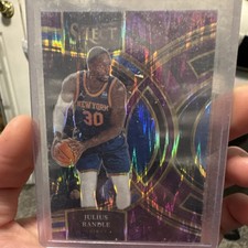 2023-24 Panini Select Julius Randle Purple Flash Prizm #80/175 Knicks