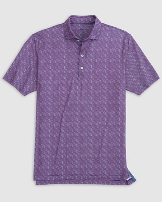 johnnie-O Rowell Printed Jersey Performance Polo Lake Size XL