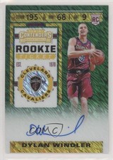 2019 Contenders Premium Edition Green Shimmer Prizm Dylan Windler #129 Auto fm0