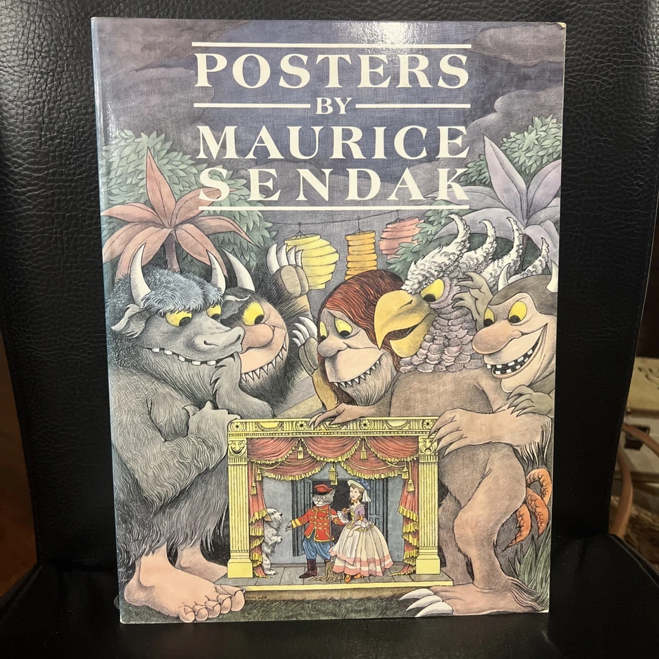 Posters by Maurice Sendak Rare Soft Cover Book Vintage 1986 First Edition Rare - Image 2 of 4