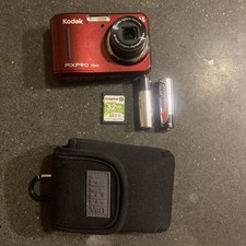 Kodak PIXPRO FZ43 16MP Digital Camera Red, 4X Wide Optical Zoom Tested w Access.
