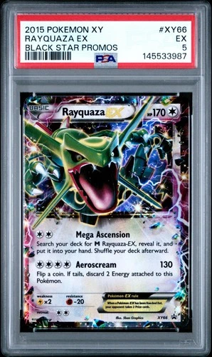 2015 Pokemon XY Promo Rayquaza Ex #XY66 PSA 5