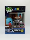 Funko- Digital- Teen Titans- Cyborg- #409- GITD- LE 1062 W/ Protector