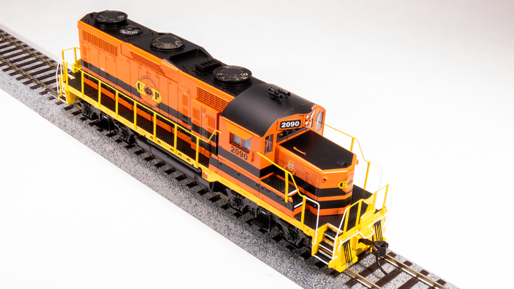 Broadway Limited HO 7456 EMD GP20, CWRY 2090, Orange/Black/Yellow