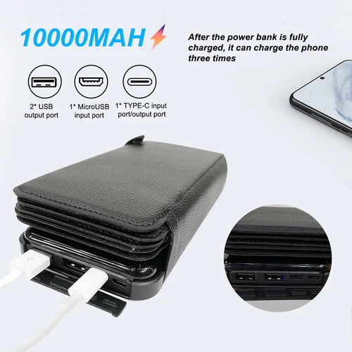 Portable Solar Power Bank Mobile Phone Charger Panel Camping Waterproof Outdoor - Picture 15 of 18