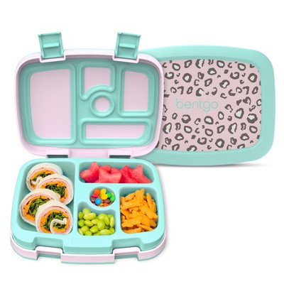 Bentgo Kids Prints Leak-Proof 5-Compartment Bento-Style Kids Lunch Box - Idea...