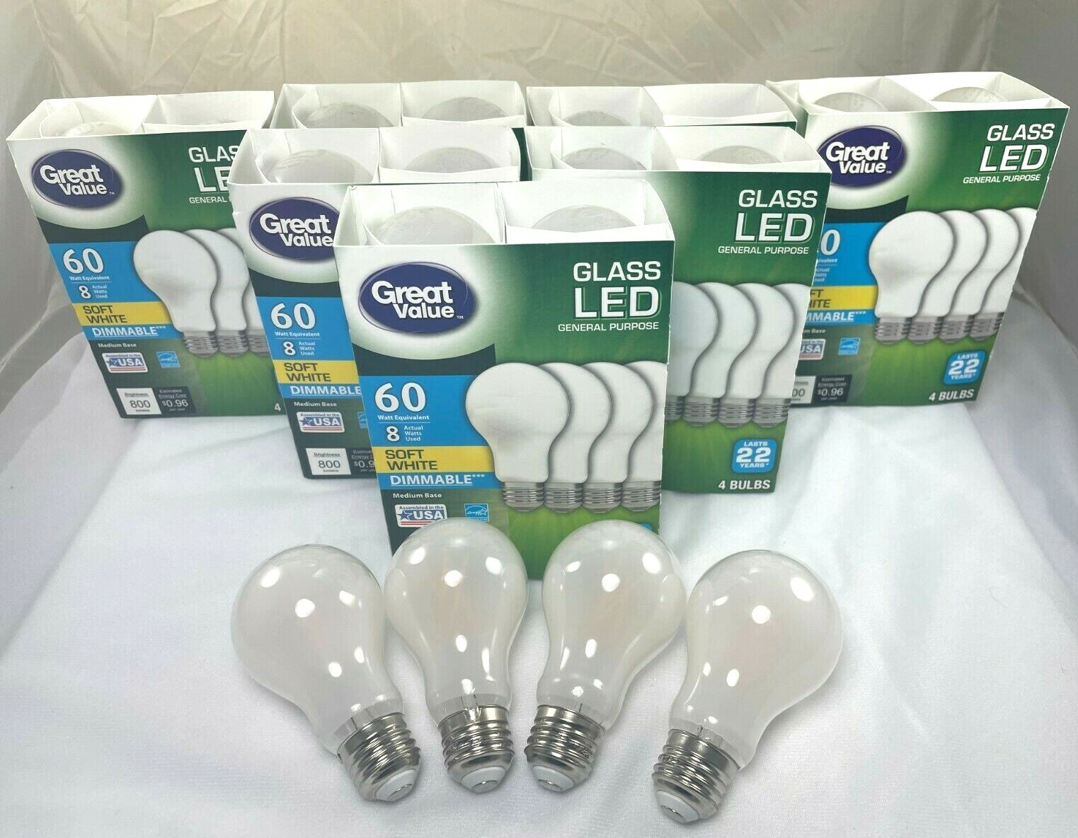 60 / 8 Watt E26 A19 Pack Pk