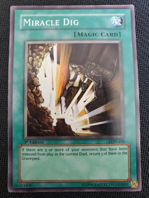 1x Miracle Dig - LON-100 - Common - 1st Edition LON - Labyrinth of Nightmare YuG
