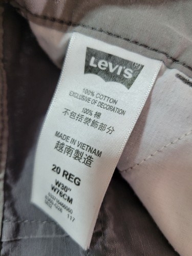 Levis Cargo Shorts Boys 20 Regular Pockets Gray - Picture 10 of 10