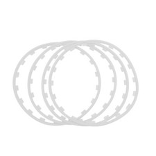 4pcs 16-20 Inch Car Wheel Hub Rim Trim Tire Ring Guard Strip Protector Decor