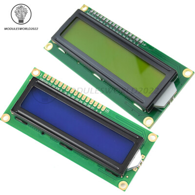 1602LCD HD44780 Character Display Module 5V Blue/Yellow for Arduino Raspberry Pi