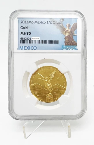 Mexico 2022 Estados Unidos Libertad 1/2 Onza Mo Gold Coin NGC MS70
