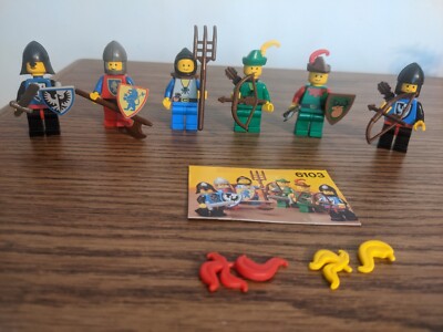 LEGO 6103 Castle System MINI FIGURES 100% Complete + 2 Panels From 