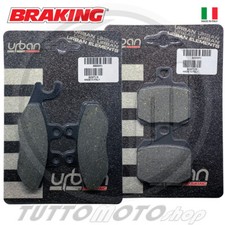KIT PASTIGLIE FRENO PIAGGIO X8 200 2004 2005 ANTERIORE POSTERIORE BRAKING
