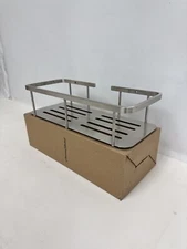 American Standard Passage Rectangular Shower Shelf  in Brushed Metal 12”x5”x3”