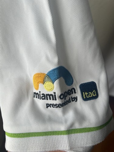 Lacoste Men's Sport Miami Open Edition Ultra Polo White XXXL 4XL - Picture 4 of 7