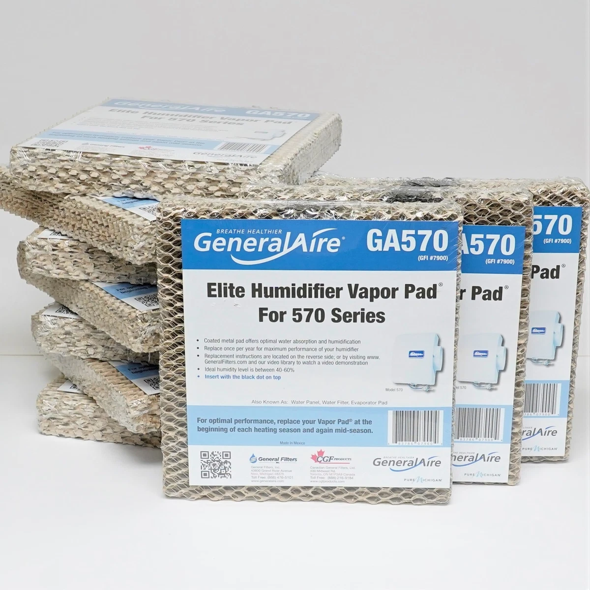 Pack of 10 GeneralAire GA570 Elite Humidifier Vapor Pad 3200 570 Series