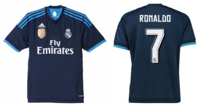 Trikot Adidas Real Madrid 2015-2016 Third WC Ronaldo [128 bis XXL] CR7  3rd