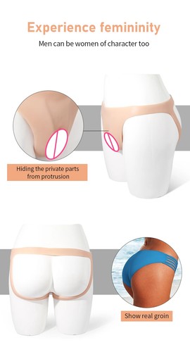 Bragas de silicona realistas coño sexy vagina falsa forma travesti transgénero - Imagen 10 de 25
