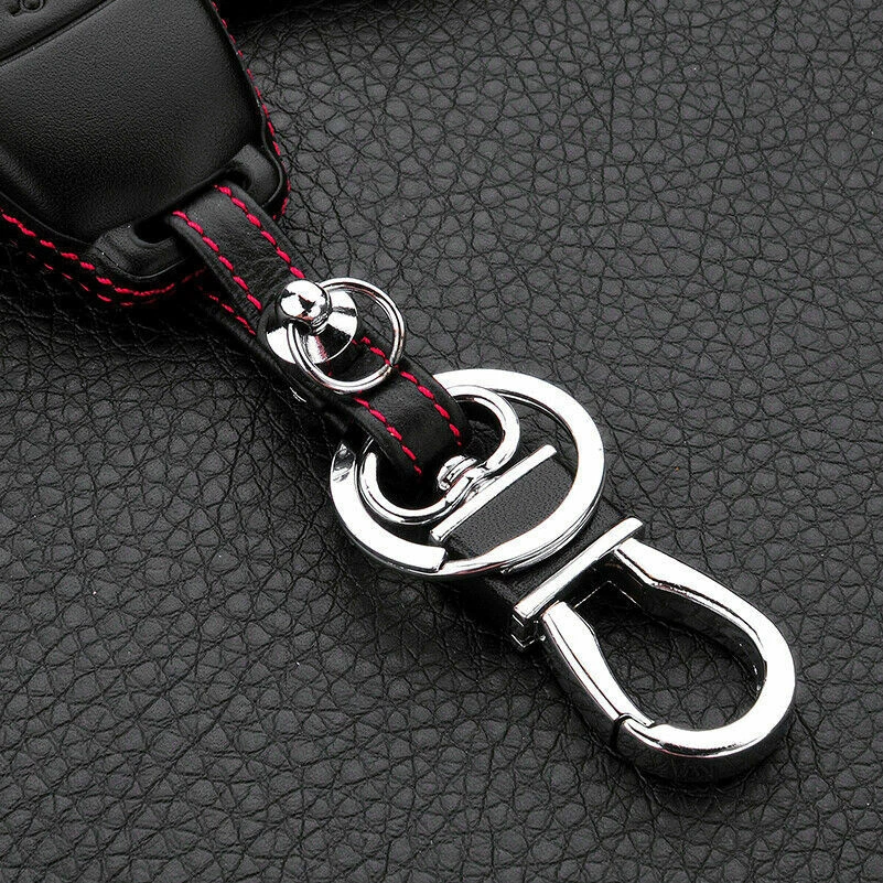 For Mercedes Benz E S Class W213 Premium Leather Remote Car Key Shell Keychain — 第 4/4 张图片