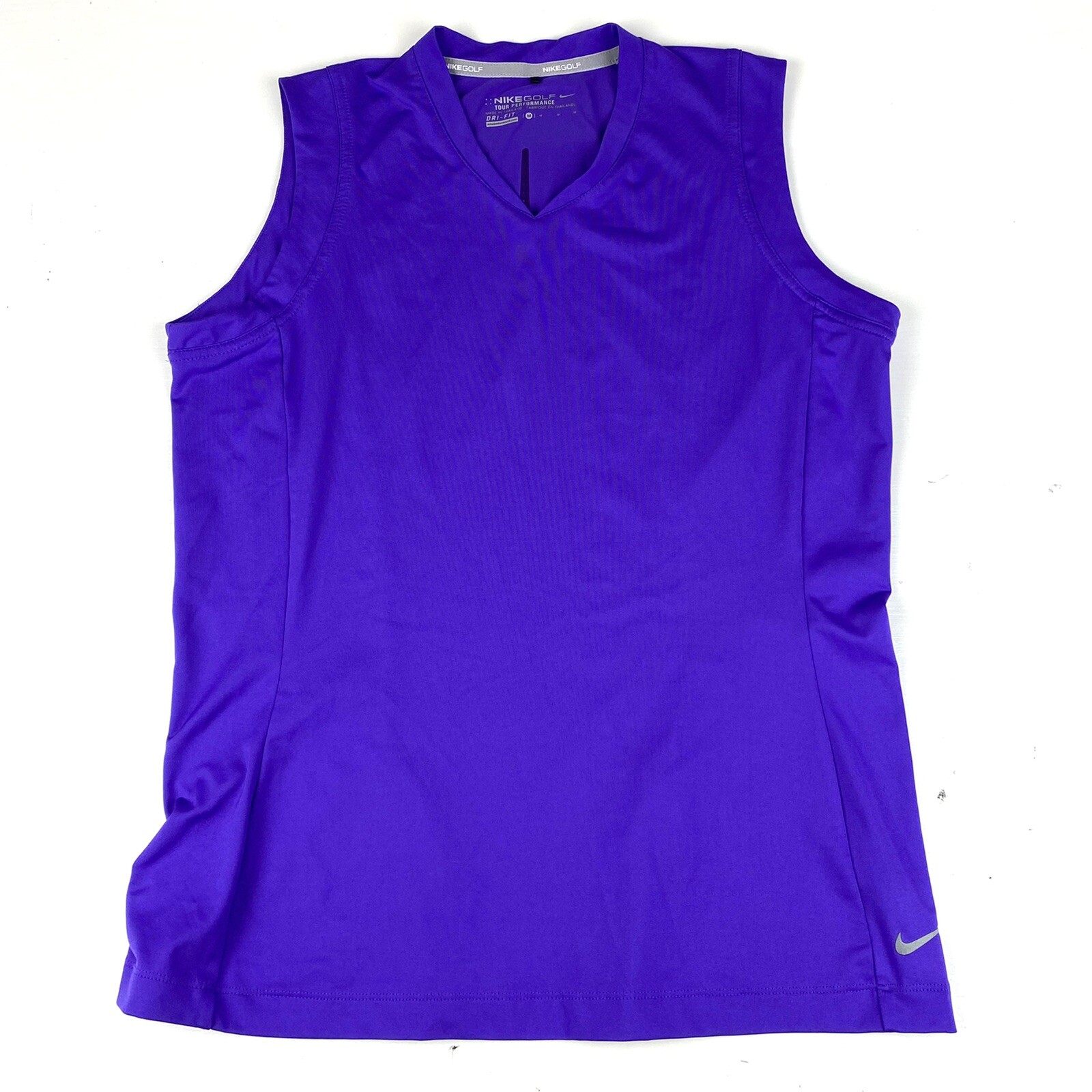 Nike Golf Women Tank Top Medium Purple Dri Fit Tour Performance Logo | eBay