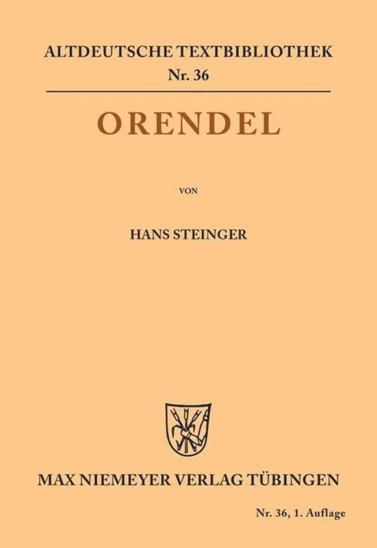 Thumbnail - Hans Steinger | Orendel | Taschenbuch | Deutsch | Issn | Paperback |