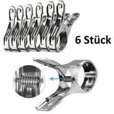 6x Strandtuch Klammern XXL W&auml;scheklammern W&auml;sche Badetuch Clips Handtuchklemmen