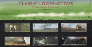 GB Royal Mail Presentation Pack #355, Classic Locomotives