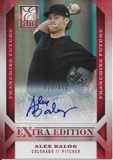 Alex Balog Colorado Rockies 2013 Panini Elite Franchise Future Signed Card