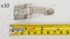 10 Stainless Steel Plexiglass Clip for Spacemaster & Duo-Flip Placarding Systems