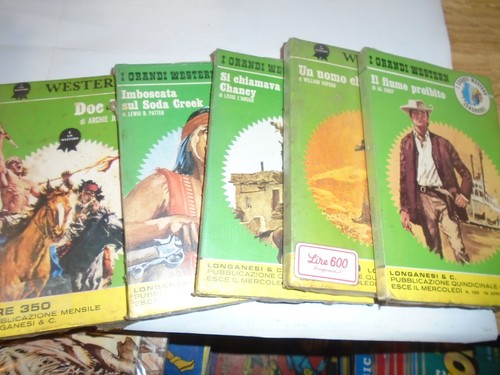 LIBRI I GRANDI WESTERN LONGANESI ,LOTTO DI 5 NUMERI SIGILLATI ANNI '70 - Foto 2 di 2