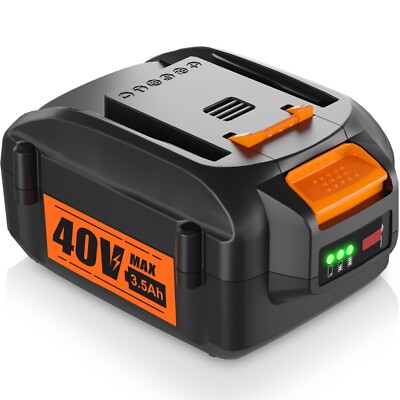 40V 3.5Ah Max Lithium Ion Battery For Worx 40Volt WA3580 WG180 WG380 WG580 WG280