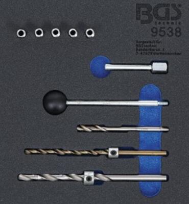 BGS-9538 Werkstattwageneinlage 1/6: Gewinde-Reparatursatz für Injektor-Befestigu