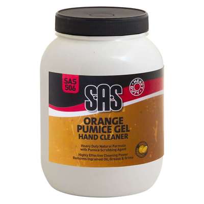 1 x 3 Liter Wanne SAS Heavy Duty Orange Bimsstein Gel Handreiniger - SAS506A
