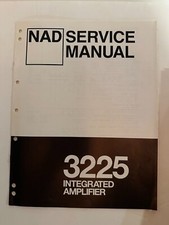 Manuale di servizio amplificatore integrato NAD modello 3225