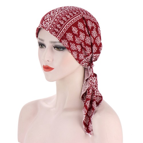 Damen Muslim Hijab Krebs Chemo Mütze Turban Kappe Abdeckung Haarausfall Kopftuch Halstuch - Bild 24 von 36