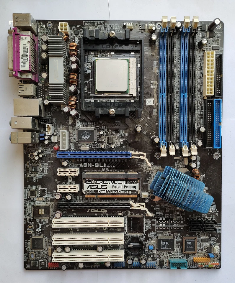 Asus A8N-SLI Motherboard with Athlon 64 X2 3800+ CPU and 2GB RAM - Test OK! - Image 2 of 4