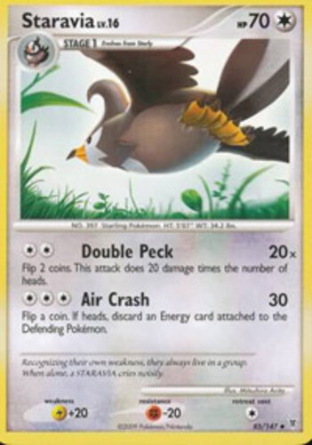 Pokemon - Staravia - 85/147 - Uncommon - Reverse Holo - Supreme Victors - NM