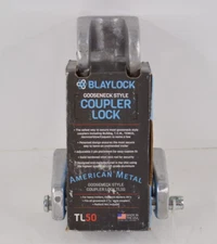 Blaylock TL50 Gooseneck Trailer Coupler Lock Solid Aluminum w/ Locking Pin NEW