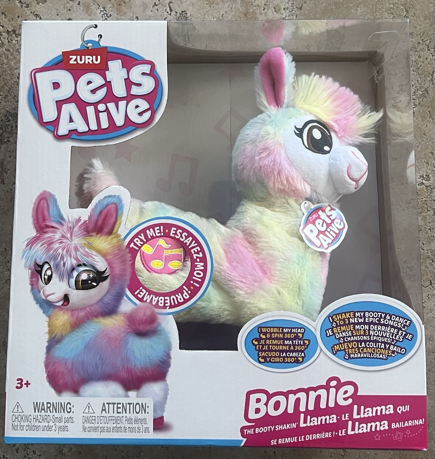  Pets Alive Bonnie The Booty Shakin' Llama Rainbow Toy PLUSH  (NEW IN BOX)
