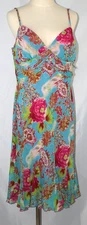 Woman's Multi-Color Floral Sleeveless S.L. Fashions  Summer Dress Size 16