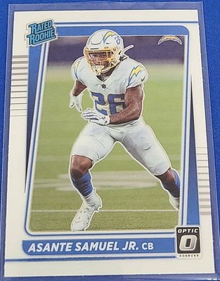 2021 Optic  RC,RR #272 Asante Samuel Jr.  Chargers Football Card O1