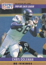 1990 NFL Pro Set Minnesota Vikings Chris Doleman Trading Card